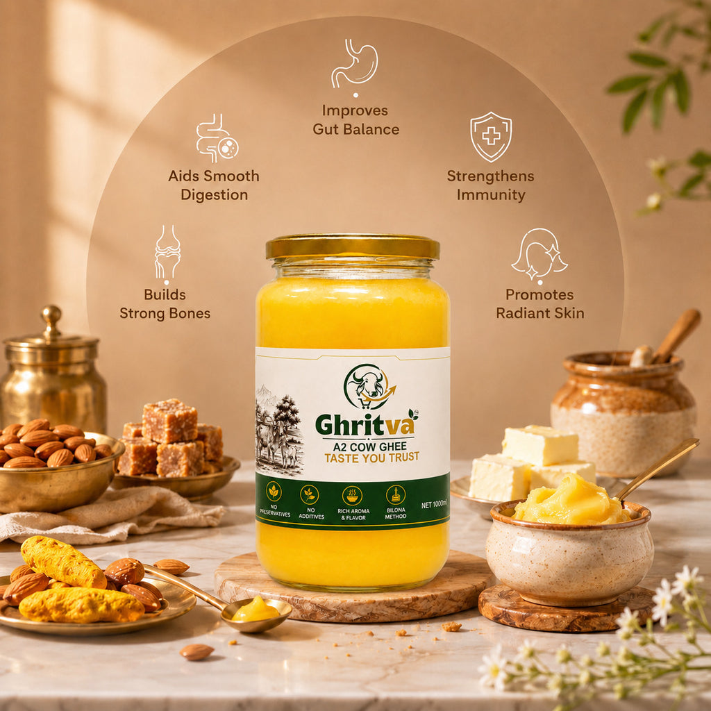 Desi Cow Ghee 1000ml| Traditional Bilona Method | Pure, Natural, Aromatic & Danedaar | NABL Lab Tested (70+ Quality Tests) (Copy)